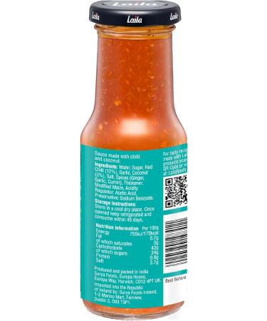 Laila Goan Chilli & Coconut Sauce 6x210g - Buy Online on GoSupps.com