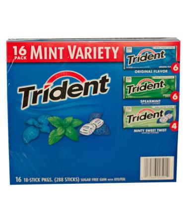 Trident Mint Variety Gum 16 Count