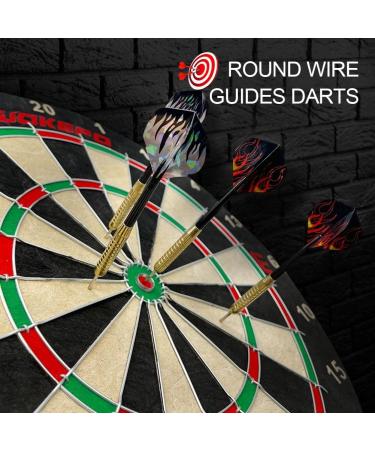 Regulation Bristle Dartboard Set - Premium Compressed Sisal with Print Numbers and Staple-Free Bullseye - Ideal for Adults and Family Fun - Perfect for Room, Bar, or Garage - Dartboard-01 - Buy Online on GoSupps.com