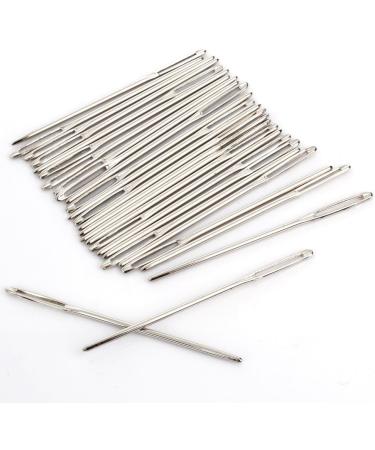 Z-Color 50pcs Big Eye Needles Blunt White 7cm Long - Large Hole Sewing Knitting Embroidery Tool - Buy Online on GoSupps.com