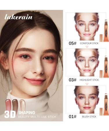 Women Liquid Smooth Moisturizing Contouring Highlighter Face Beauty Wand Foundation-Cosmetics Profession Makeup Face Brightening-Anti-Aging Blush-serum for Glowing Skin Sensitive-Skin Cream 01 - Buy Online on GoSupps.com