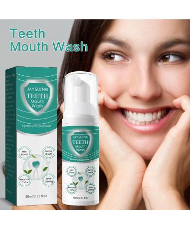 Teeth Whitening Toothpaste Mousse 60ml - Foam for Bright White Teeth Stain Removal & Color Correction - Effective Solution for Yellow Teeth - Buy Online on GoSupps.com