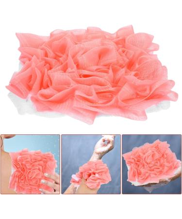 PATKAW Bath Shower Pouf Sponge Adorable Mesh Pouf Shower Ball Exfoliating Body Sponge Pad Shower Scrubber Ball Shower Glove Pink - Buy Online on GoSupps.com