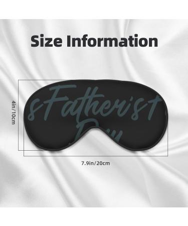 Happy Father's Day Sleep Mask - Adjustable Double-Sided Soft Eye Covers for Comfortable Sleep & Reduced Eye Edema - Buy Online on GoSupps.com