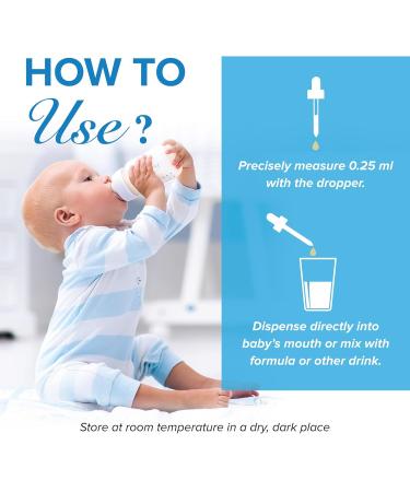 Vitamin D Drops 400IU 0 to 3 Year Olds 30 ml - Allmom's Choice - Buy Online on GoSupps.com