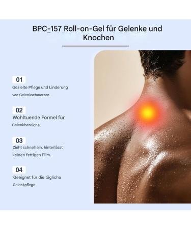 Roll-On Gel de soin des articulations - Soulagement apaisant et rapide - Soulage les muscles et les articulations - Pour genoux bas du dos cou mains pieds et corps entier - Buy Online on GoSupps.com