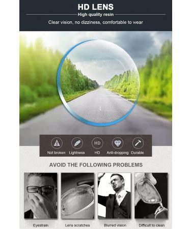 Vevesmundo Compact Metal Reading Glasses - Lightweight Spring Hinge Black Blue Light Filter 1.5x Magnification - Stylish & Portable Eyewear - Buy Online on GoSupps.com