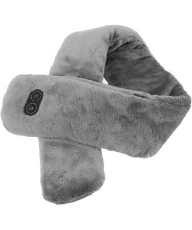 Shop Heated Neck Wrap | Soft & Breathable Vibration Massage Scarf - USB-Powered Outdoor Warmth (Dark Gray) - Buy Online on GoSupps.com