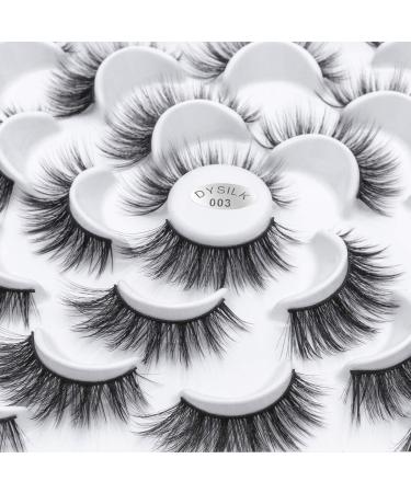 Buy Dysilk 6D Fake Eyelashes - 10 Pairs Reusable Self-Adhesive 15mm False Lashes for Natural Look - Buy Online on GoSupps.com
