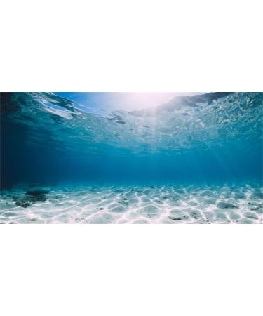 MIRRORANG 61x30cm Durable Vinyl Undersea Ocean Floor Aquarium Background Tropical Tank Background 61x30cm style 4