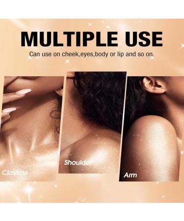  PCC PTYXIS High Gloss Powder - Body High Gloss Powder with Applicator Cheeks Arms Collarbone Legs Cosmetics (#3 3g) - Buy Online on GoSupps.com