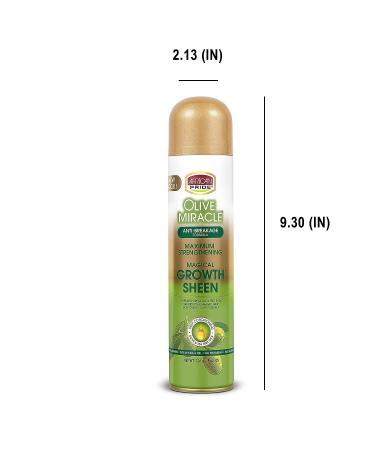 African Pride Olive Miracle Growth Sheen Hair Spray 8oz - Tea Tree & Olive Oil - Buy Online on GoSupps.com
