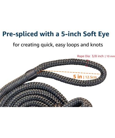 Premium 3/8 x 6' Boat Fender Lines 4 Pack - Double Braid Nylon Dock Lines for Boat Bumpers - J-FM TWNTHSD - 4 Pack - Buy Online on GoSupps.com