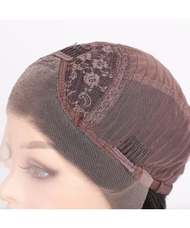 Salomezklm Lace Front Wig - Long Brown Heat-Resistant Corrugated Hair Without Glue for Fashionable Women (61 cm) - Buy Online on GoSupps.com