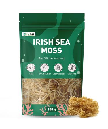 Irish Sea Moss 100g Sea Moss from wild collection Vegan Raw Sea Moss White Cartilage Kelp Thickener Vegetable Gelatine - Buy Online on GoSupps.com