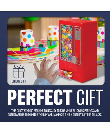 Candy Vending Machine For Kids - Classic Retro Design Sweets Holder & Dispenser Arcade Toy | Ideal For Desktops Classrooms Parties & Many More | Suitable For Gumballs Candy s & Sweets - Buy Online on GoSupps.com