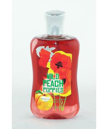 Bath & Body Works Wild Peach Poppies Shower Gel 10 Oz.