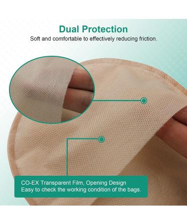 20PCS Urostomy Bags One-Piece Drainable Pouches with Measure Card - Ideal for Ileostomy Stoma Care | Cut-to-Fit Design - Buy Online on GoSupps.com