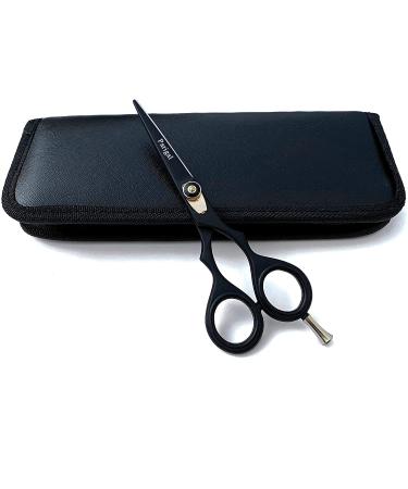 Hair Cutting Scissors Professional Hair Shears 5.5" - Razor Edged Durable Hair Cutting Tools - Handcrafted Barber Scissors in Japanese Stainless Steel - Scissors for Hair Cutting Men & Women 5.5 Inch Black