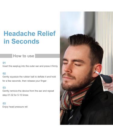 Migraine Ear Pressure Relief Airplane Ear Pressure Relief Inner Ear Balance Device Head Pressure and Tension Relief Travel & Home Use Ear Care - Buy Online on GoSupps.com
