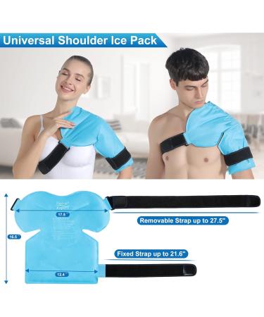 Relief Expert Shoulder Ice Pack - Rotator Cuff Cold Therapy for Injuries - Reusable Gel Cold Pack Wrap - Instant Pain Relief for Bursitis and Swelling - Large Size (Blue) - Buy Online on GoSupps.com