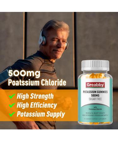 Potassium Gummies Potassium Chloride for Adults 60 Servings Sugar-Free Potassium Supplement Muscle Relief & Heart Health for Women Men Electrolyte Balance Efficient Potassium Supply 1 - Buy Online on GoSupps.com
