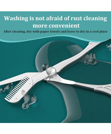 Eyebrow Scissors with Comb 5.63" Stainless steel Brow Scissors Rustproof Eye Brow Trimmer for Ladies Trimming Scissors with Non slip Handle for Home Travel Brow Scissors - Buy Online on GoSupps.com