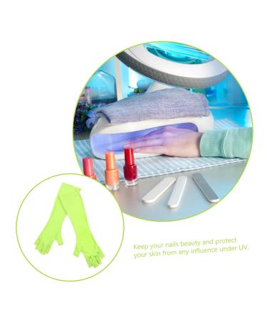 minkissy 1 Pair Nail Gloves Uv Led Lamps Glove Gel Nail Glove Shield Gloves The Gauntlet Nails Supplies Hands Glove Fingerless Manicure Gloves Uv Gloves Sleeve Polyester Care Mj03 25X9X0.4CM - Buy Online on GoSupps.com