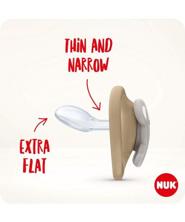 Nuk Space Baby Schnuller | BPA-Free Silicone Pacifier for 6-18 Months | Extra Ventilation | Owl & Panda Design | 2-Pack Standard Blue - Buy Online on GoSupps.com