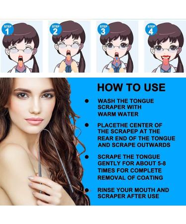 Professional Stainless Steel Tongue Scraper - 100% Medical Grade Cleaner for Banishing Bad Breath & Oral Care - Buy Online on GoSupps.com