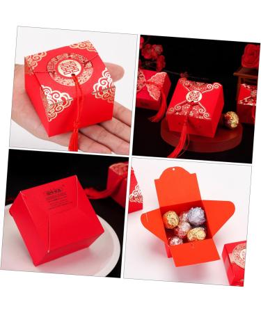 ifundom 12pcs Packing Box Wedding Souvenirs Storage Case Leather Bag Wrapping Pouch Bride China Candy - Buy Online on GoSupps.com