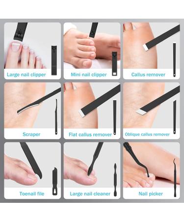 Tseoa 31-Piece Manicure Set - Professional Nail Clipper Kit with Luxurious Travel Case for Men & Women - Perfect Gift for Family & Friends (Black) - Buy Online on GoSupps.com
