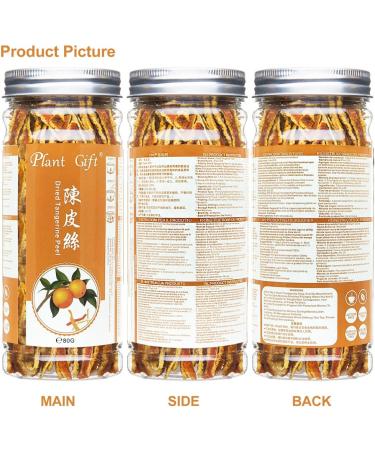 PlantGift Tangerine Peel Tea 80G/2.82oz Dried Orange Peel Herbal Tangerines Chen Pi Tea Rich in Antioxidants and Immune Vitamin C - Buy Online on GoSupps.com