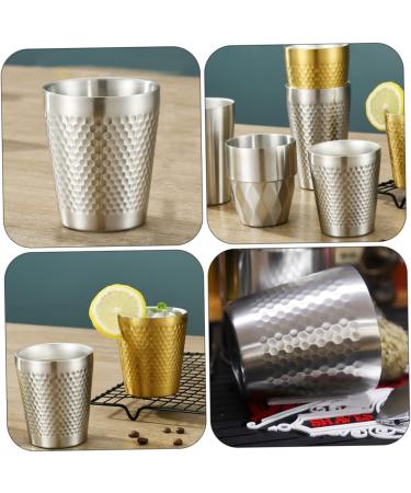 Buy Frcolor Wooden Beer Cup & Shaving Container | Men's Razor Brush & Stainless Steel Mug | 7.1x7cm - International Shipping Available - Buy Online on GoSupps.com