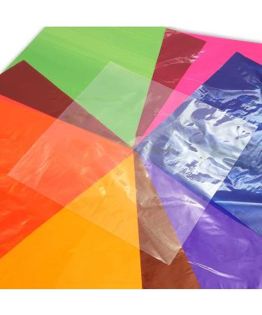 120 Pack Colored Cellophane Wrap Sheets for Gift Baskets & DIY Crafts - 8 Rainbow Colors, 8 Inches - Buy Online on GoSupps.com