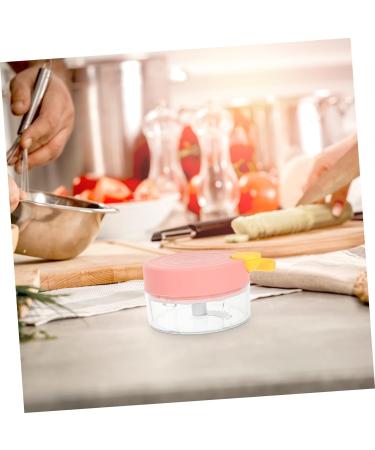 HOMSFOU Garlic Chopper Manual Food Chopper Onion Chopper Electric Vegetable Shredder Ginger Masher Mini Garlic Kitchen Food Mincer Spice Chopper Chili Joystick Meat Crusher Pink 10.5X10.5X6.5CM - Buy Online on GoSupps.com