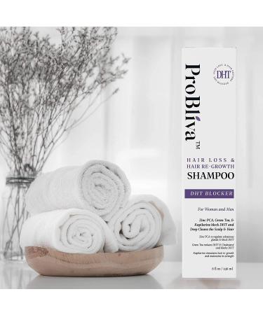 ProBliva DHT Blocker Shampoo for Hair Loss & Regrowth - Zinc, Green Tea, Kapilarine Complex - Men & Women - Buy Online on GoSupps.com