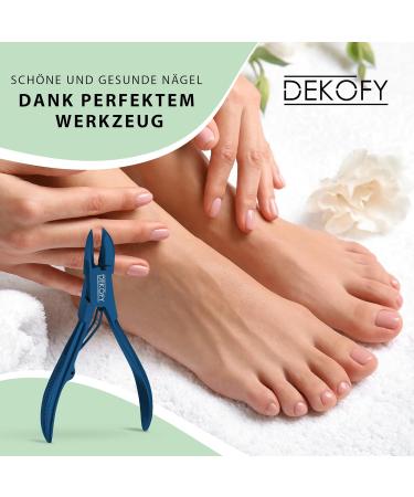 Decofy 11.5 cm Stainless Steel Nail Tongs - Extra Sharp Foot & Nail Scissors for Thick Nails - Perfect Pedicure & Nail Care Tool - Buy Online on GoSupps.com
