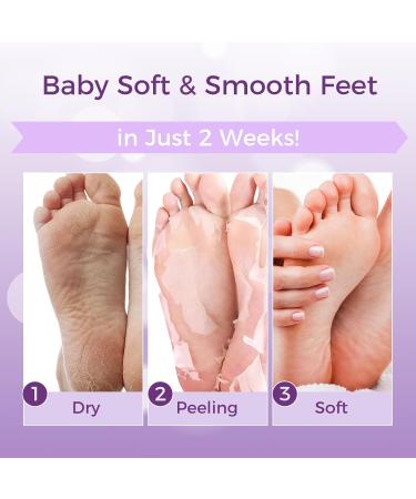 Masque Exfoliant pour Pieds 3 Paires : Masque Exfoliant pour Pieds Dermatologiquement Test Talons et Peau Morte S che pour des Pieds Doux Masque Exfoliant pour Pieds (Lavande) - Buy Online on GoSupps.com