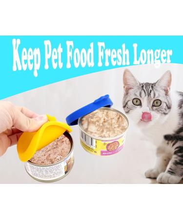 COMTIM Silicone Cat Food Can Lids & Spoon - 2 Pack Small Can Covers for 3 oz Cans - Buy Online on GoSupps.com