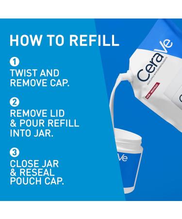 CeraVe - Baume Hydratant Corps et Visage - Peau S che Tr s S che et Atopique - 48H d'Hydratation - Acide Hyaluronique + 3 C ramides - Texture Riche Non Collante Non Com dog ne - 454g + co-Recharge - Buy Online on GoSupps.com