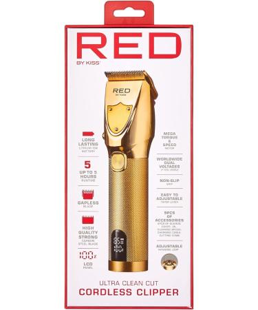 Buy RED by Kiss Cordless Hair Clippers - Professional Hair Trimmer & Grooming Kit for Men | Ultra Clean-Cut Haircut Tools - Buy Online on GoSupps.com