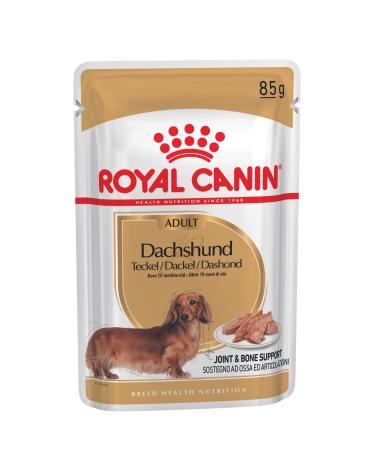 Royal Canin Dachshund Adult Mousse | 12 x 85 g | Complete Food for Dogs | for Adult Dachshunds | May Help Protect Bones and Joints