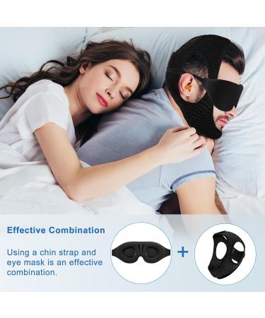 Effective Anti-Snoring Chin Strap Comfortable & Adjustable Sleep Solution with Eye Mask | Stop Snoring Global Shipping - Buy Online on GoSupps.com