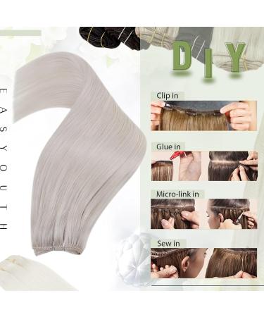 Easyouth Real Human Hair Blonde Sew in Extensions - Remy 100g 18 Inch 3-Weft #1000 - Buy Online on GoSupps.com