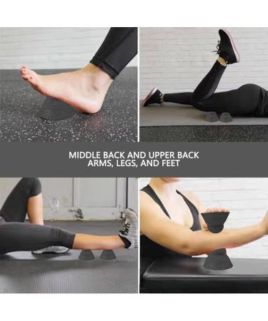 Portable Trigger Point Massage Ball for Deep Tissue Relief | Ideal for Shoulders Neck & Full Body - Stable Base (Black) - Buy Online on GoSupps.com