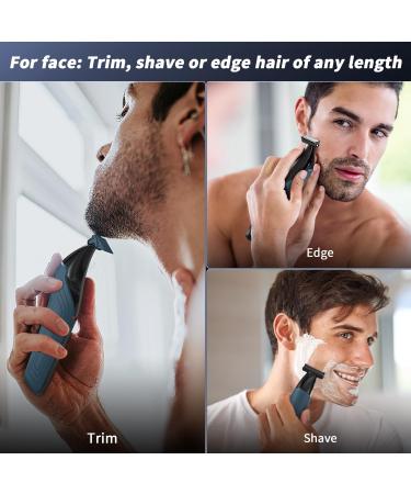 Body Hair Trimmer for Men | Dual-Head Groomer & Electric Razor | All-in-One Beard & Nose Hair Trimmer - Buy Online on GoSupps.com