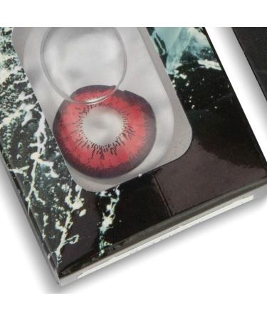 Shop Top Quality Red Flower Crazy Fun Contact Lenses - 1.50 Diopter | Free Lens Case for Carnival & Halloween - International Shipping Available - Buy Online on GoSupps.com