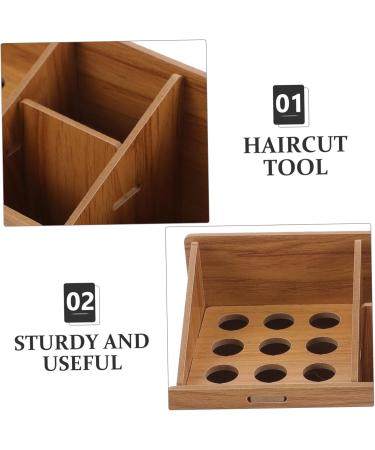 Storage Box for Hairdressing Tools Wooden Holder for Hairdressing Tool Storage Box Hair Cutting Tool Holder Comb Hairdressing Hairdressing Tool Holder As Shown  - Buy Online on GoSupps.com