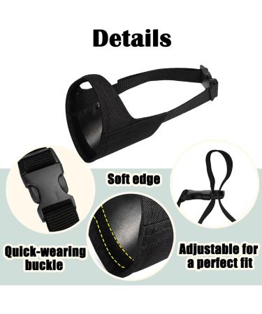 Mayerzon Soft Dog Muzzle for Short Snouts - Ideal for Chihuahua Shih Tzu American Bulldog | Size S (Snout CIR: 5.5-7) - Comfortable & Durable Fur Care Solution - International Shipping Available - Buy Online on GoSupps.com